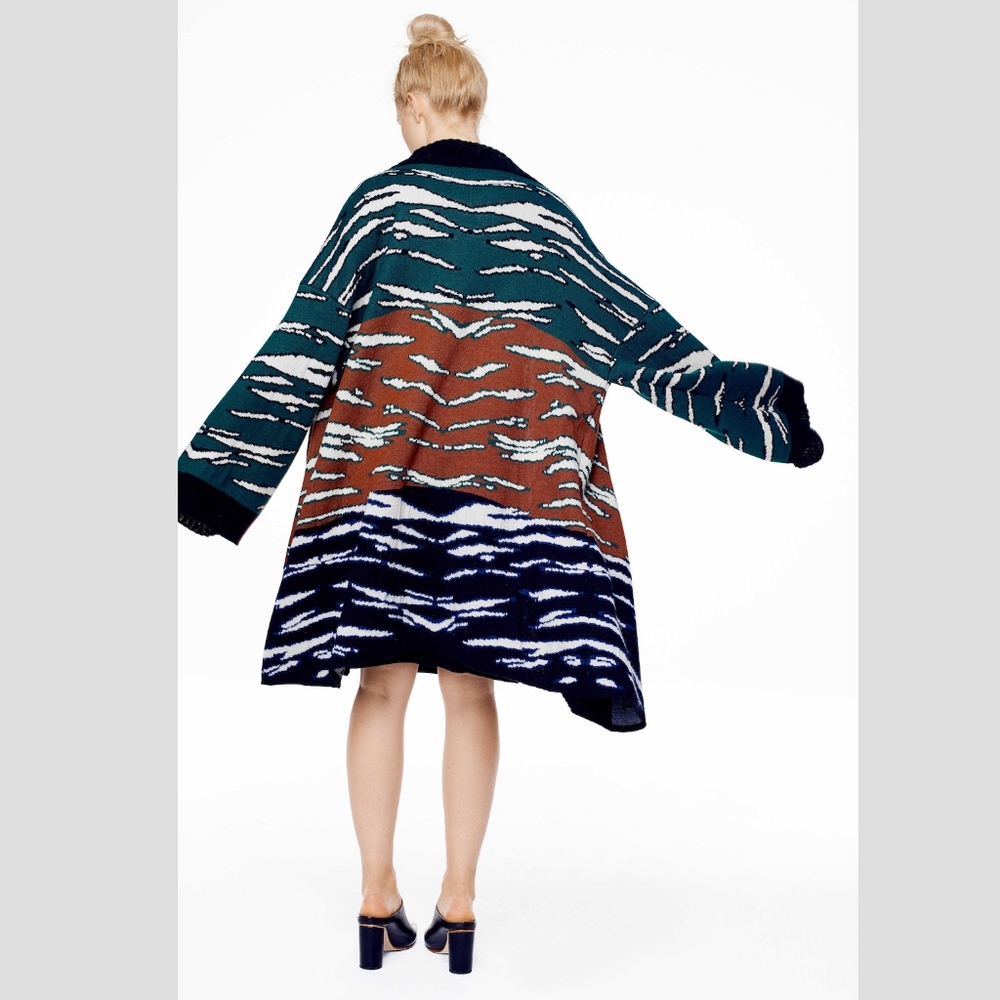A Peace Treaty Hirado Cardigan in Green